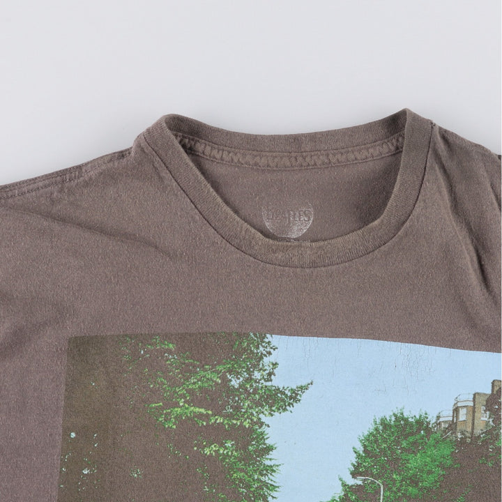 THE BEATLES Beatles Band T-shirt Band T XL Men's XL equivalent cotton gray type Vintage Second Hand