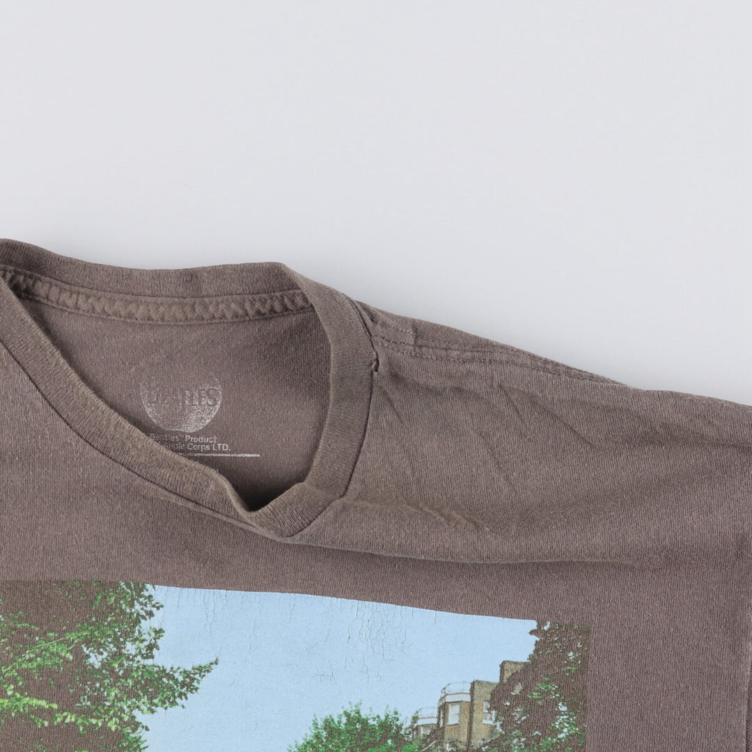 THE BEATLES Beatles Band T-shirt Band T XL Men's XL equivalent cotton gray type Vintage Second Hand