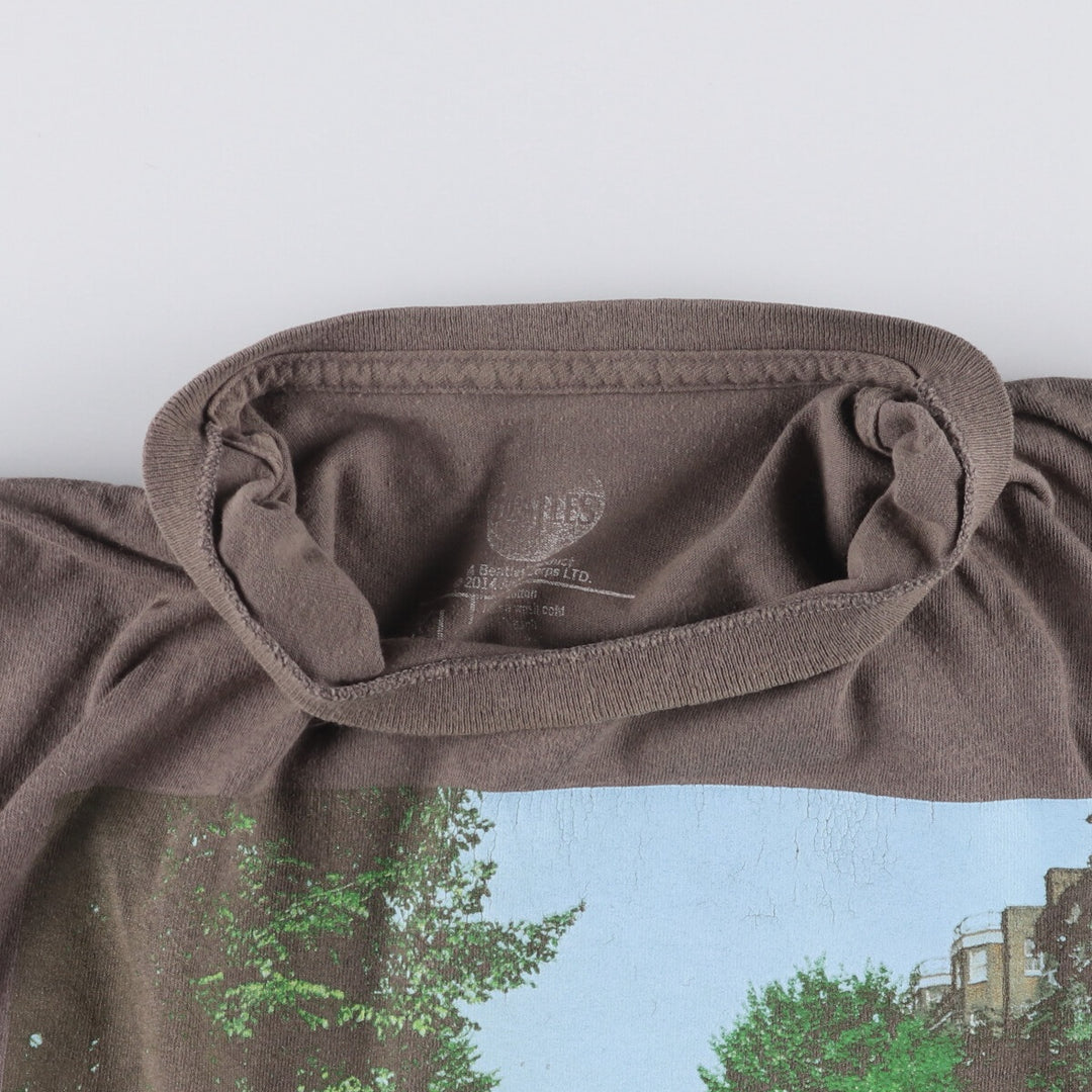 THE BEATLES Beatles Band T-shirt Band T XL Men's XL equivalent cotton gray type Vintage Second Hand