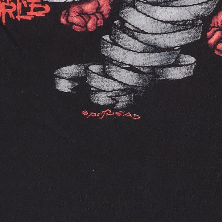 METALLICA Metallica Band T-shirt Band T Men's M size cotton black type Vintage Second Hand