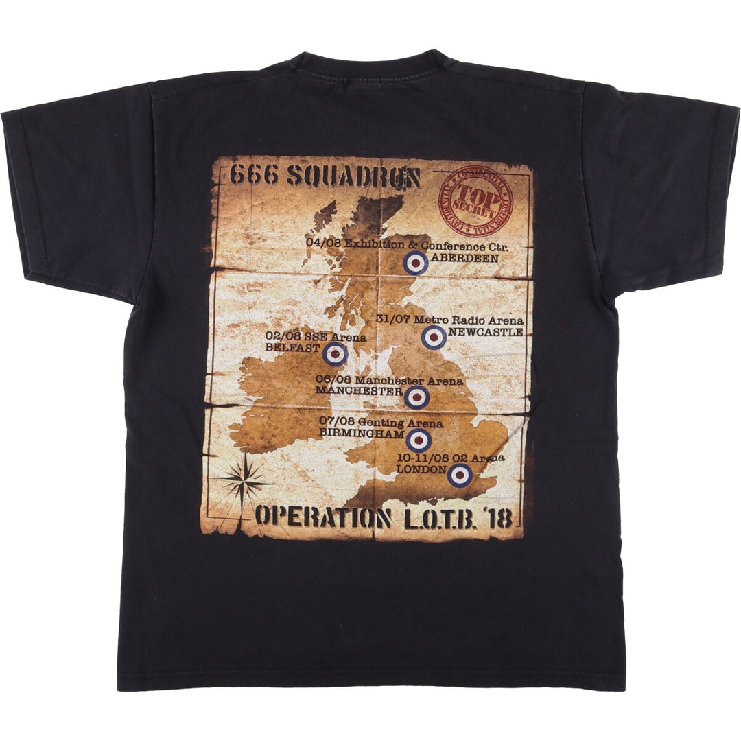 Fruit of the Loom Iron Maiden Valueweight Band T-Shirt, Men's M cotton black type Vintage Second Hand