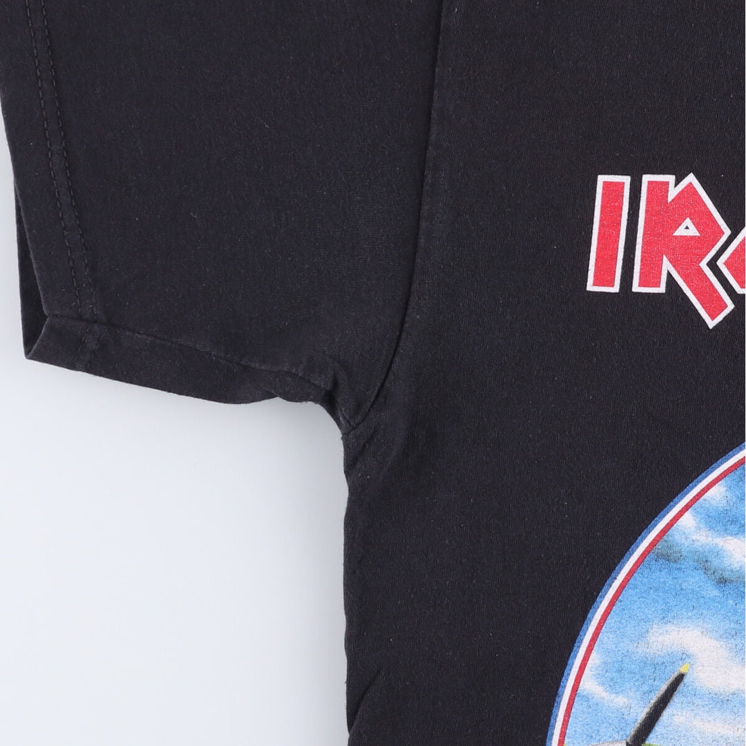 Fruit of the Loom Iron Maiden Valueweight Band T-Shirt, Men's M cotton black type Vintage Second Hand