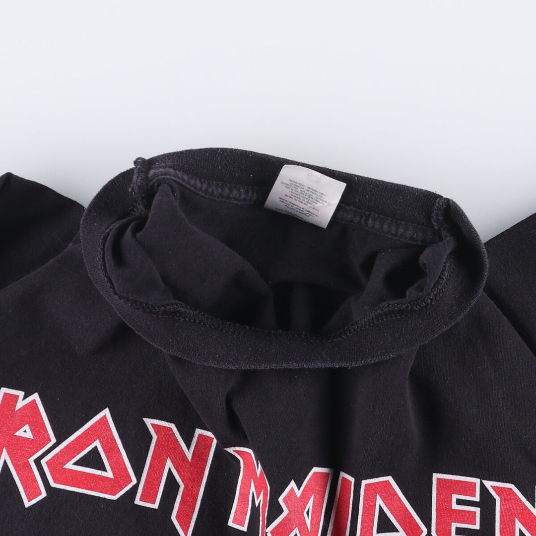Fruit of the Loom Iron Maiden Valueweight Band T-Shirt, Men's M cotton black type Vintage Second Hand