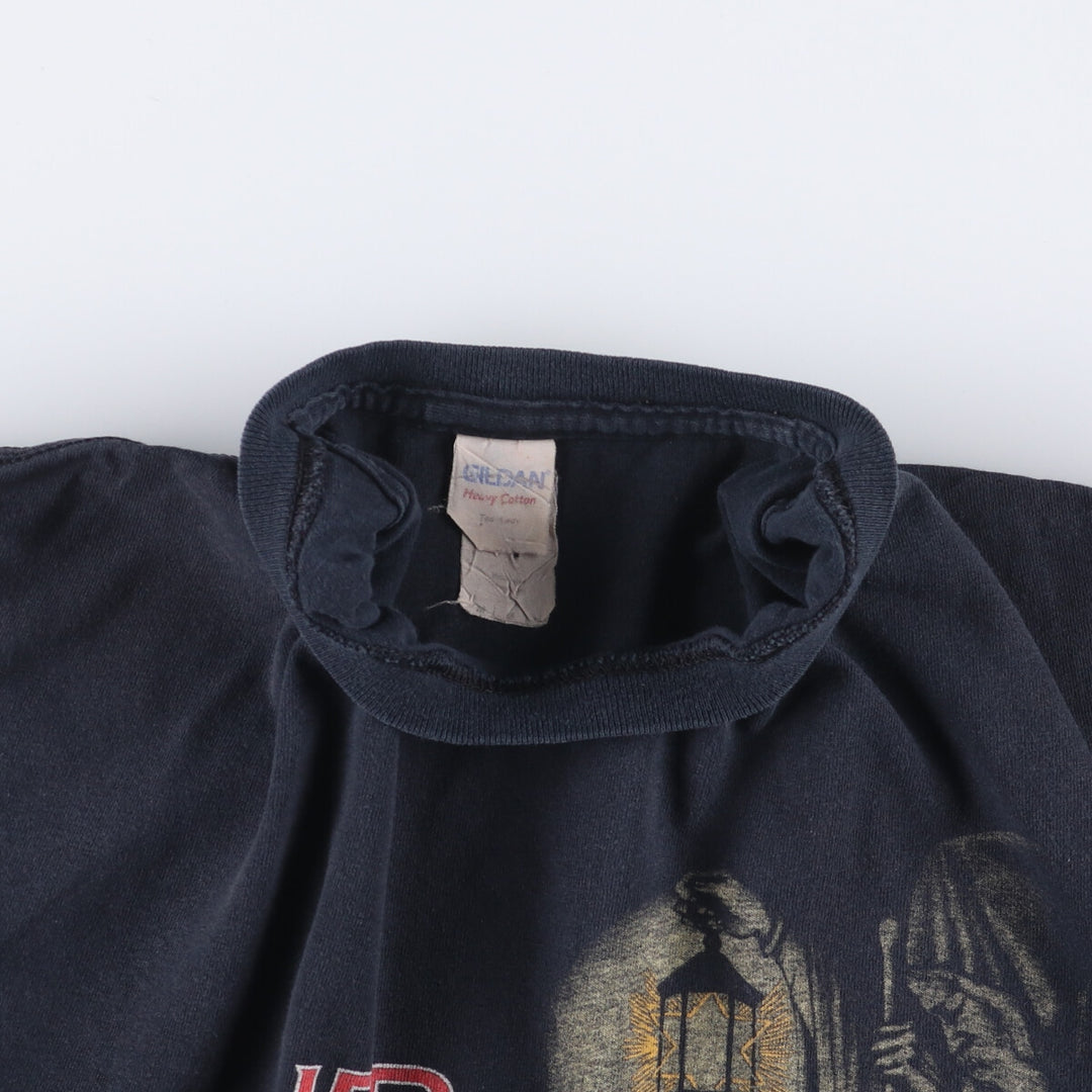Gildan LED ZEPPELIN Band T-shirt, Men's M size unclear black type Vintage Second Hand