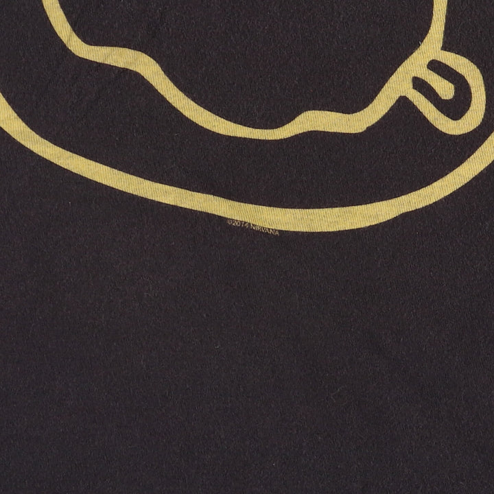 NIRVANA Nirvana Band T-shirt, Band T, Men's M size cotton black type Vintage Second Hand