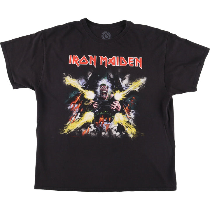Fruit of the Loom Iron Maiden Band T-Shirt, Men's XL cotton black type Vintage Second Hand