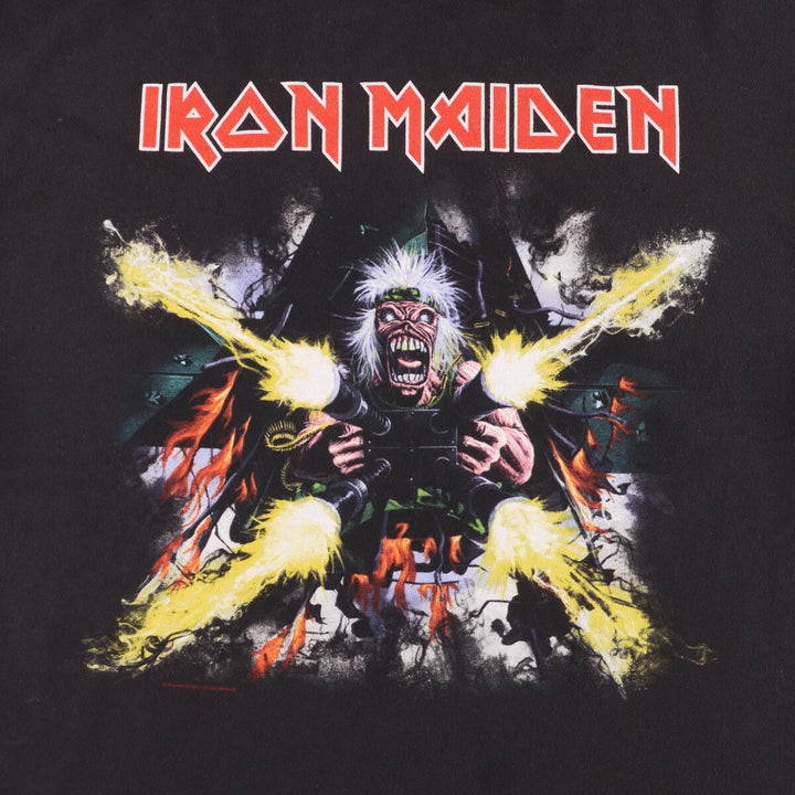 Fruit of the Loom Iron Maiden Band T-Shirt, Men's XL cotton black type Vintage Second Hand