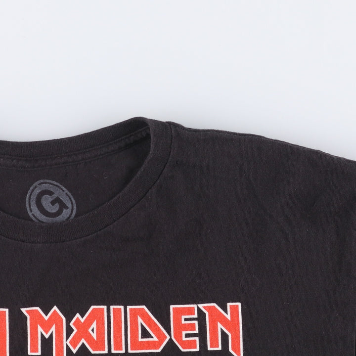 Fruit of the Loom Iron Maiden Band T-Shirt, Men's XL cotton black type Vintage Second Hand