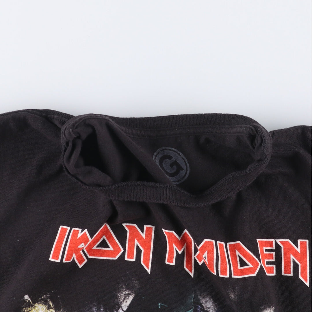 Fruit of the Loom Iron Maiden Band T-Shirt, Men's XL cotton black type Vintage Second Hand
