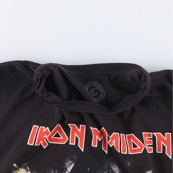 Fruit of the Loom Iron Maiden Band T-Shirt, Men's XL cotton black type Vintage Second Hand