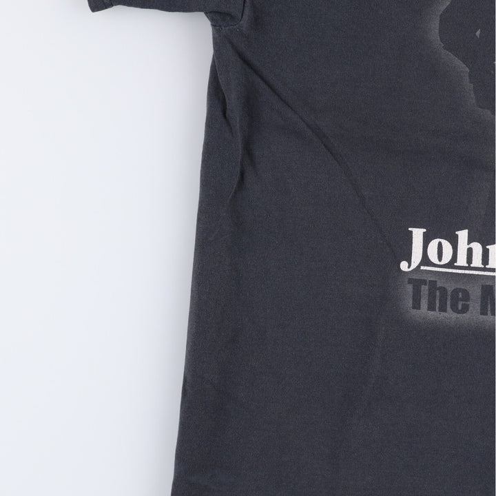 00'S ZION JOHNNY CASH Johnny Cash Band T-Shirt Band T Made in USA Men's M Size Double-sided Print cotton black type Vintage Second Hand