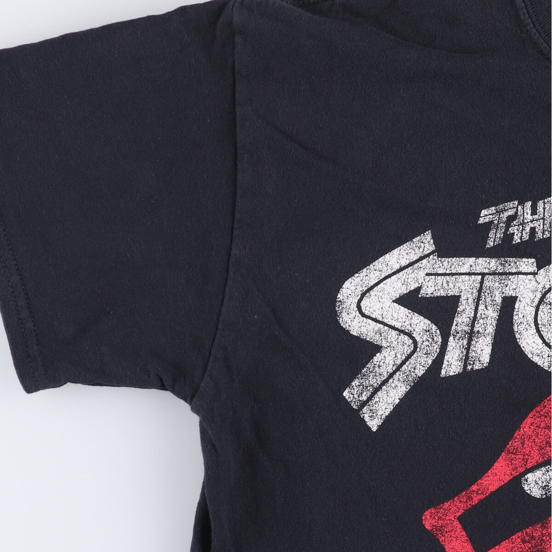 The Rolling Stones Band T-shirt, Men's M size cotton black type Vintage Second Hand