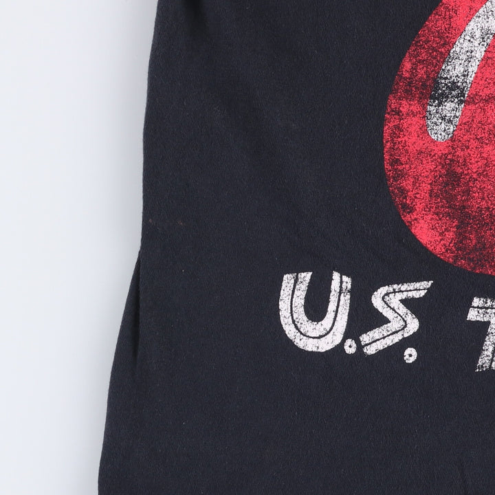 The Rolling Stones Band T-shirt, Men's M size cotton black type Vintage Second Hand