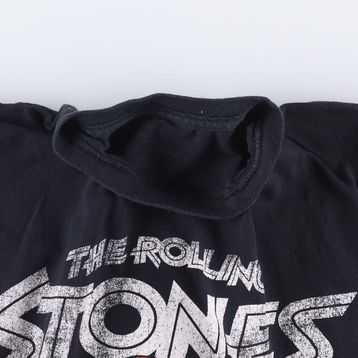 The Rolling Stones Band T-shirt, Men's M size cotton black type Vintage Second Hand