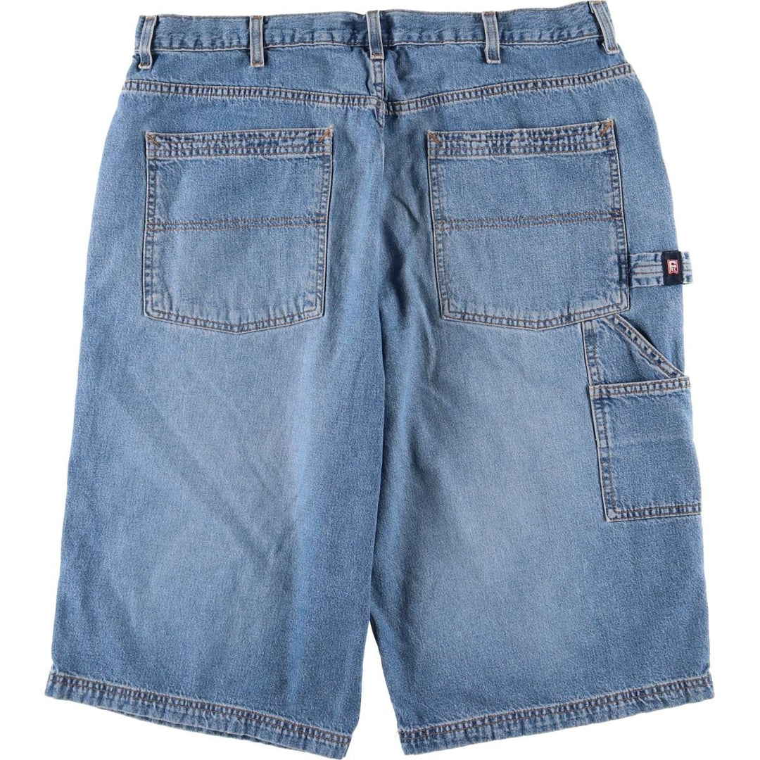 90'S Ralph Lauren CHAPS denim painter shorts, half pants, men's w37 equivalent, vintage cotton blue type Vintage Second Hand