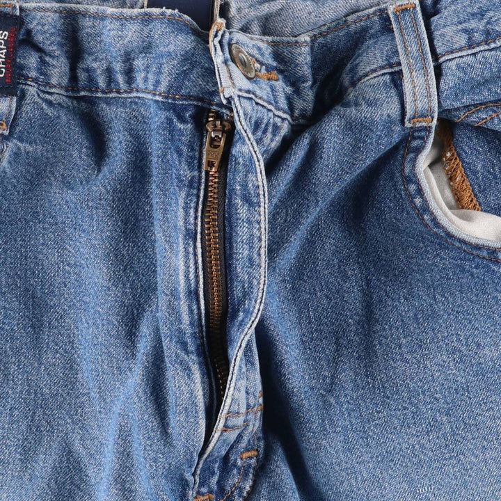 90'S Ralph Lauren CHAPS denim painter shorts, half pants, men's w37 equivalent, vintage cotton blue type Vintage Second Hand