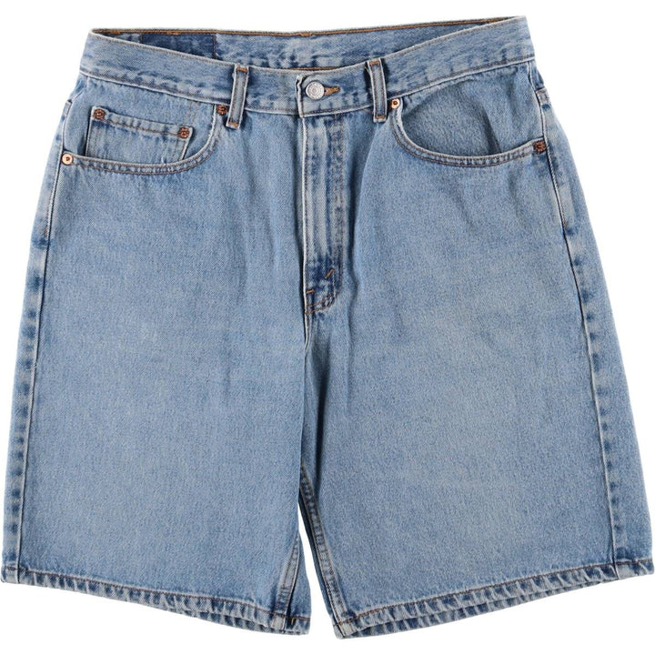 ~00'S Levi's 550 Relaxed Fit Denim Shorts, Men's W34 cotton blue type Vintage Second Hand