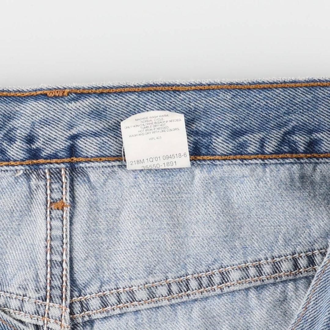 ~00'S Levi's 550 Relaxed Fit Denim Shorts, Men's W34 cotton blue type Vintage Second Hand