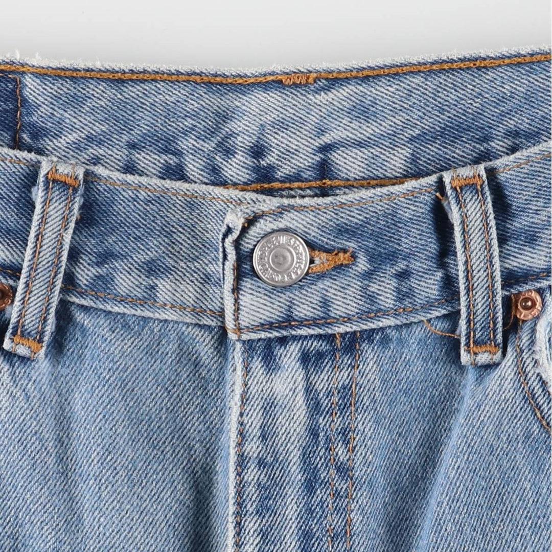 ~00'S Levi's 550 Relaxed Fit Denim Shorts, Men's W34 cotton blue type Vintage Second Hand
