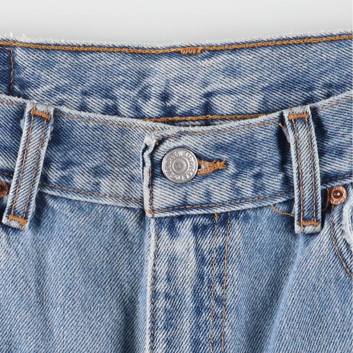 ~00'S Levi's 550 Relaxed Fit Denim Shorts, Men's W34 cotton blue type Vintage Second Hand