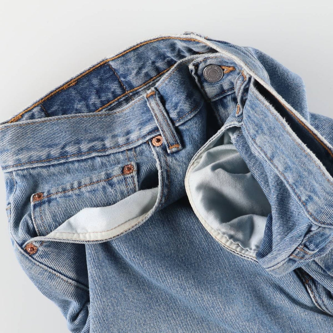 ~00'S Levi's 550 Relaxed Fit Denim Shorts, Men's W34 cotton blue type Vintage Second Hand