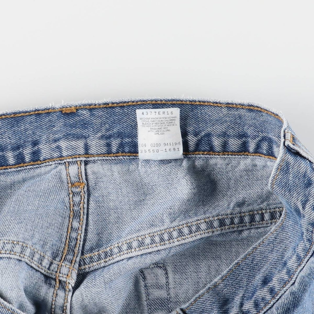 00'S Levi's 550 Relaxed Fit Denim Shorts for Men, Size W33 cotton blue type Vintage Second Hand