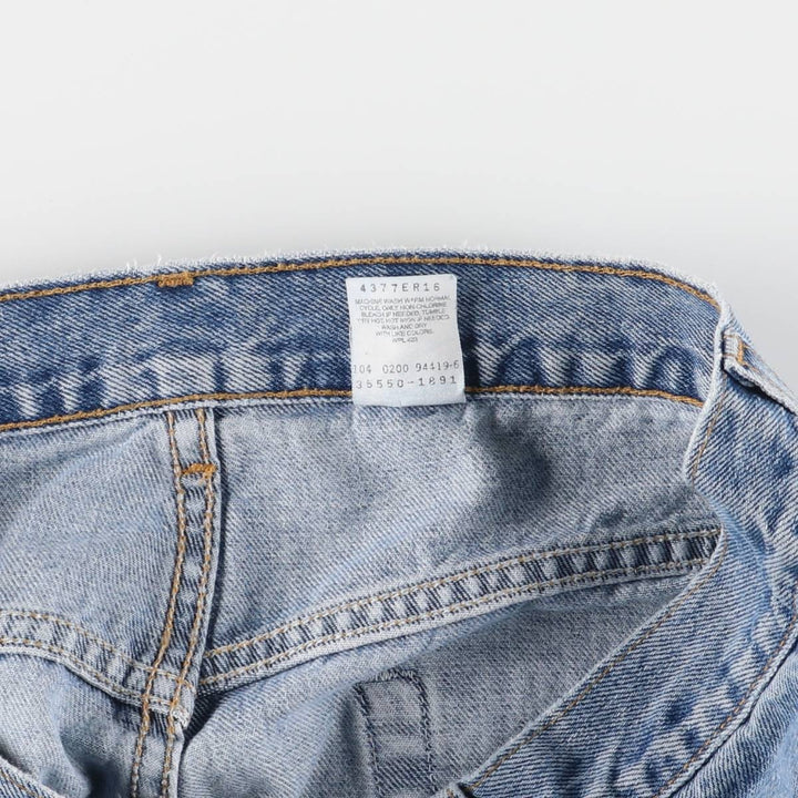 00'S Levi's 550 Relaxed Fit Denim Shorts for Men, Size W33 cotton blue type Vintage Second Hand