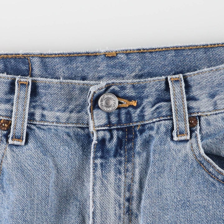 00'S Levi's 550 Relaxed Fit Denim Shorts for Men, Size W33 cotton blue type Vintage Second Hand