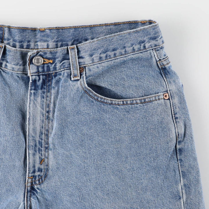 00'S Levi's 550 Relaxed Fit Denim Shorts for Men, Size W33 cotton blue type Vintage Second Hand