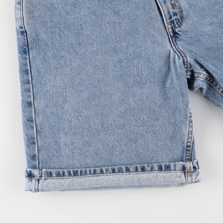 00'S Levi's 550 Relaxed Fit Denim Shorts for Men, Size W33 cotton blue type Vintage Second Hand
