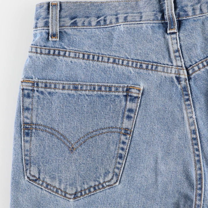 00'S Levi's 550 Relaxed Fit Denim Shorts for Men, Size W33 cotton blue type Vintage Second Hand