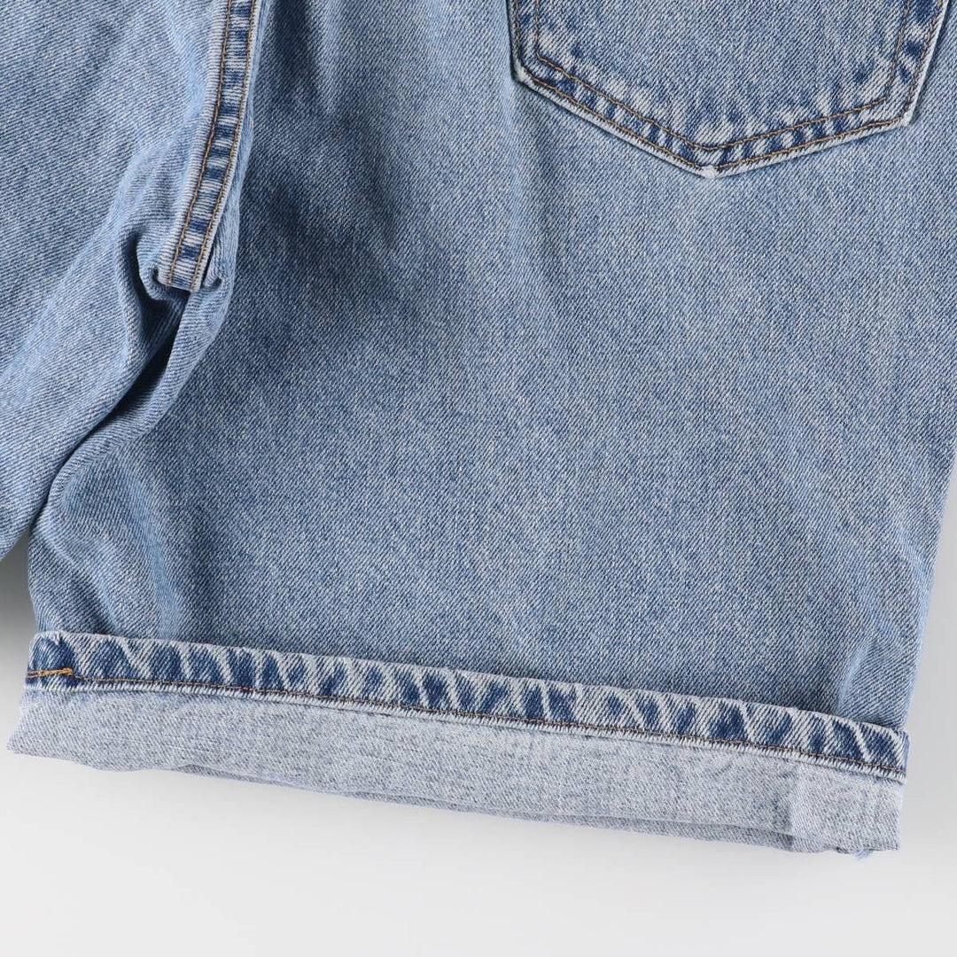 00'S Levi's 550 Relaxed Fit Denim Shorts for Men, Size W33 cotton blue type Vintage Second Hand