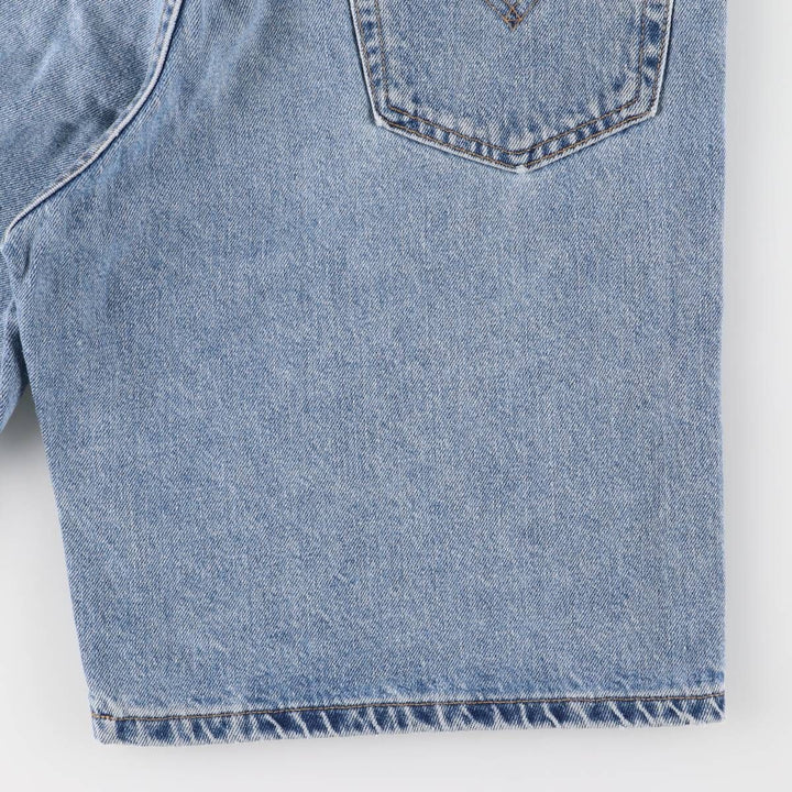 00'S Levi's 550 Relaxed Fit Denim Shorts for Men, Size W33 cotton blue type Vintage Second Hand