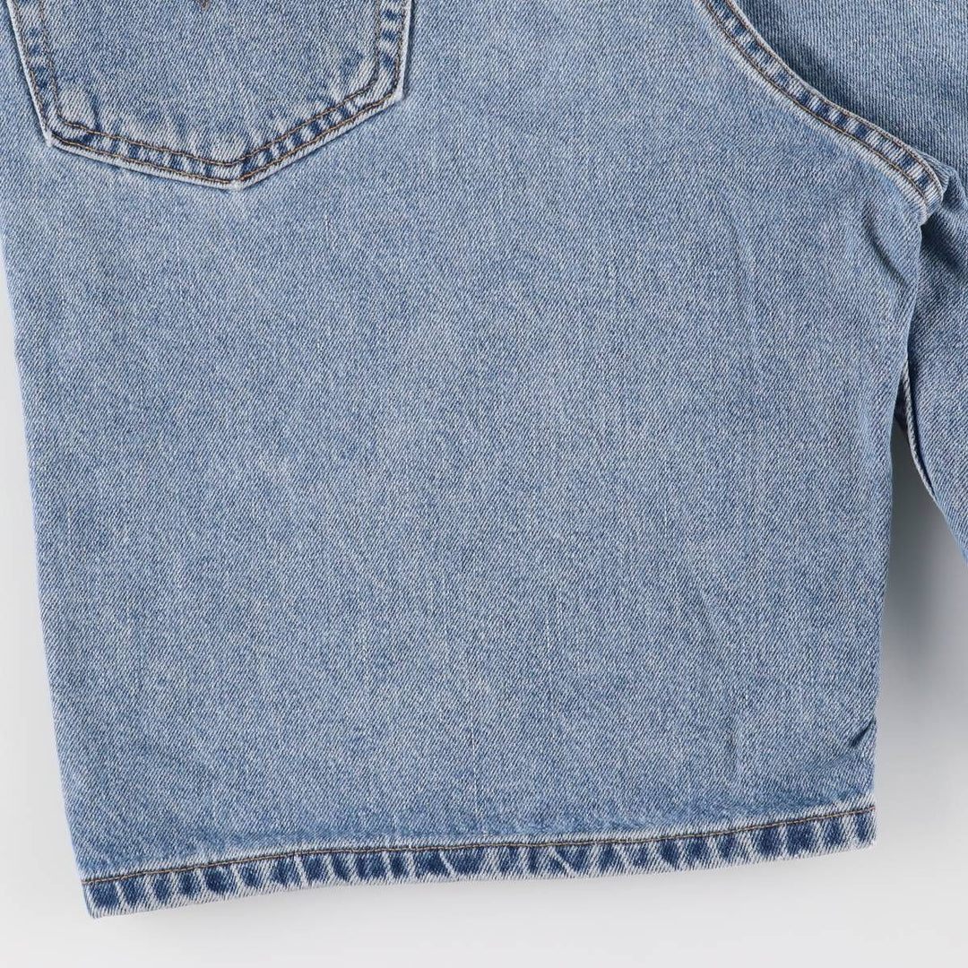 00'S Levi's 550 Relaxed Fit Denim Shorts for Men, Size W33 cotton blue type Vintage Second Hand