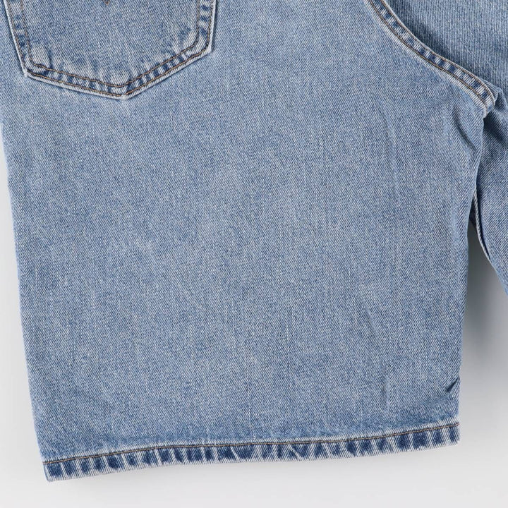 00'S Levi's 550 Relaxed Fit Denim Shorts for Men, Size W33 cotton blue type Vintage Second Hand