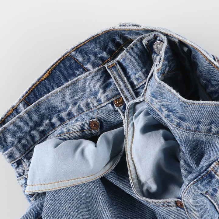 00'S Levi's 550 Relaxed Fit Denim Shorts for Men, Size W33 cotton blue type Vintage Second Hand