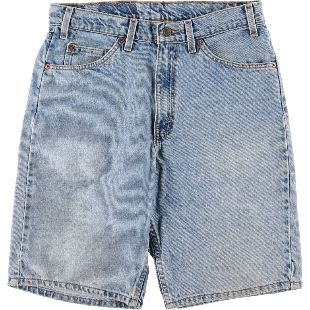 90'S Levi's 550 Relaxed Fit Orange Tab Denim Shorts, Men's, W31, Vintage cotton blue type Vintage Second Hand