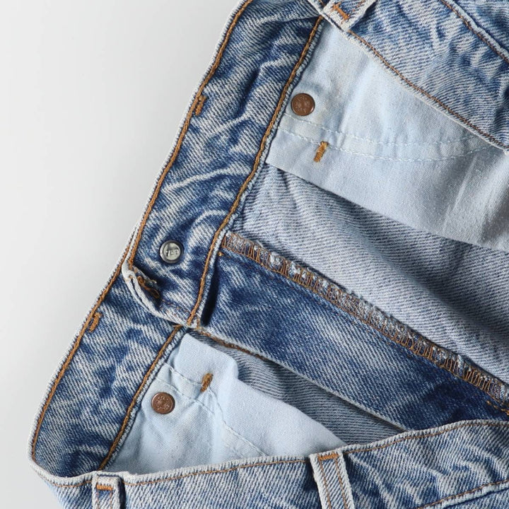 90'S Levi's 550 Relaxed Fit Orange Tab Denim Shorts, Men's, W31, Vintage cotton blue type Vintage Second Hand