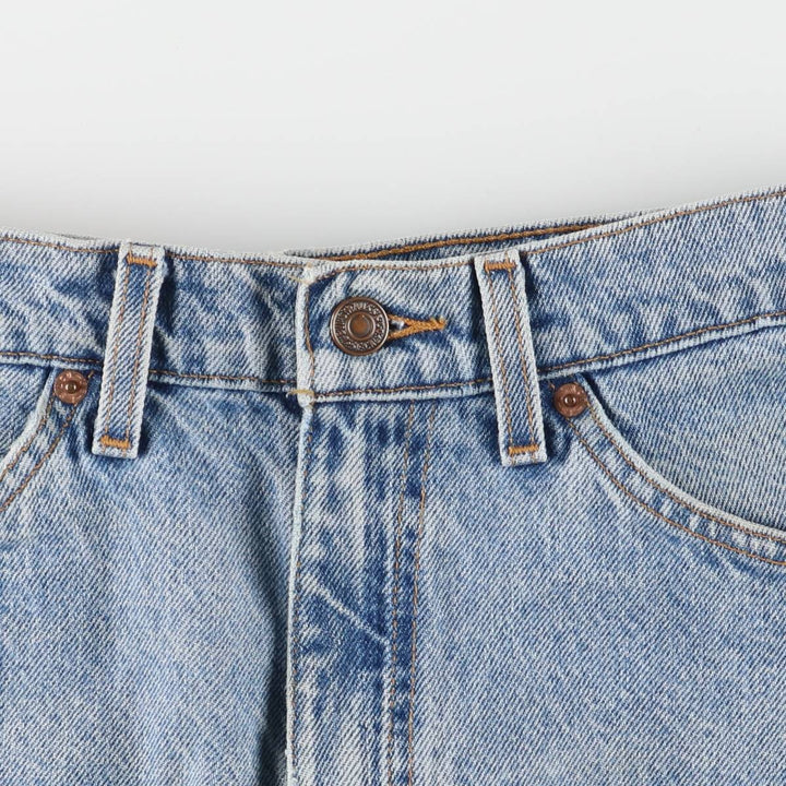 90'S Levi's 550 Relaxed Fit Orange Tab Denim Shorts, Men's, W31, Vintage cotton blue type Vintage Second Hand