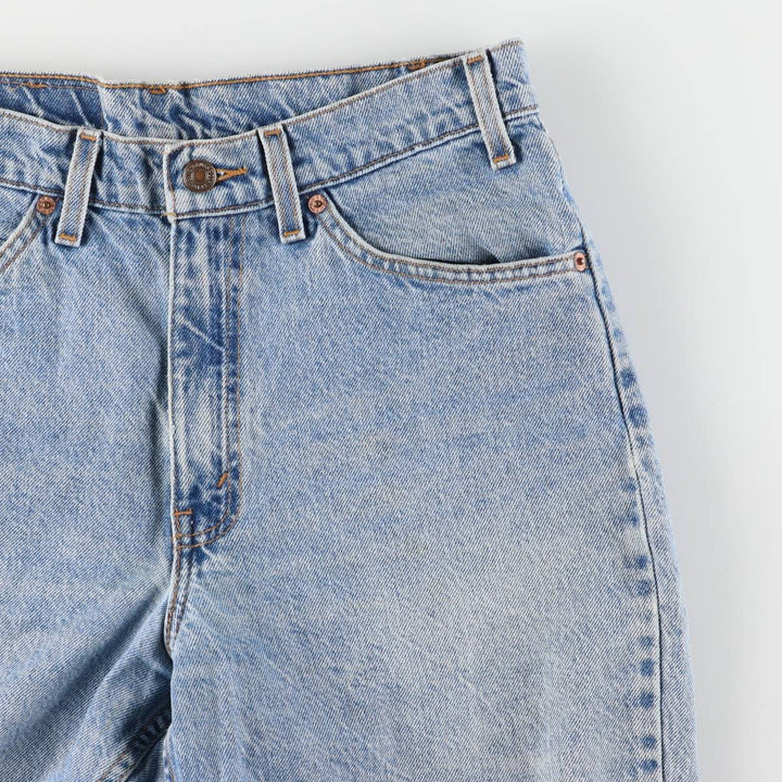 90'S Levi's 550 Relaxed Fit Orange Tab Denim Shorts, Men's, W31, Vintage cotton blue type Vintage Second Hand
