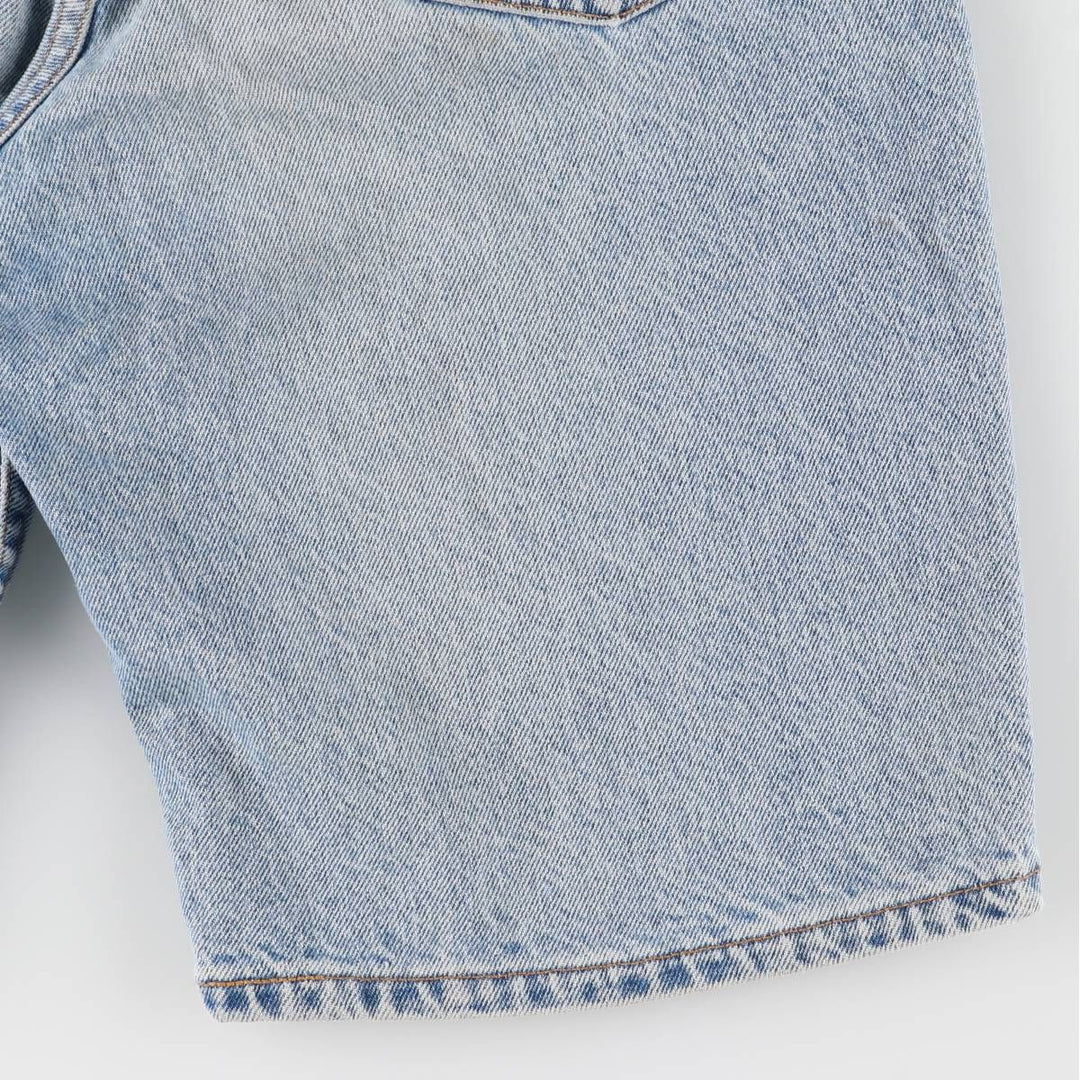 90'S Levi's 550 Relaxed Fit Orange Tab Denim Shorts, Men's, W31, Vintage cotton blue type Vintage Second Hand