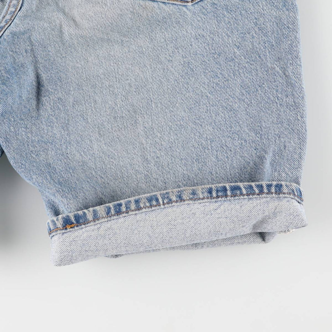 90'S Levi's 550 Relaxed Fit Orange Tab Denim Shorts, Men's, W31, Vintage cotton blue type Vintage Second Hand