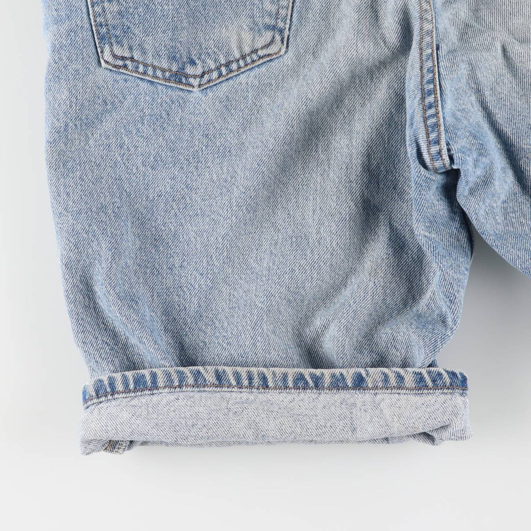 90'S Levi's 550 Relaxed Fit Orange Tab Denim Shorts, Men's, W31, Vintage cotton blue type Vintage Second Hand