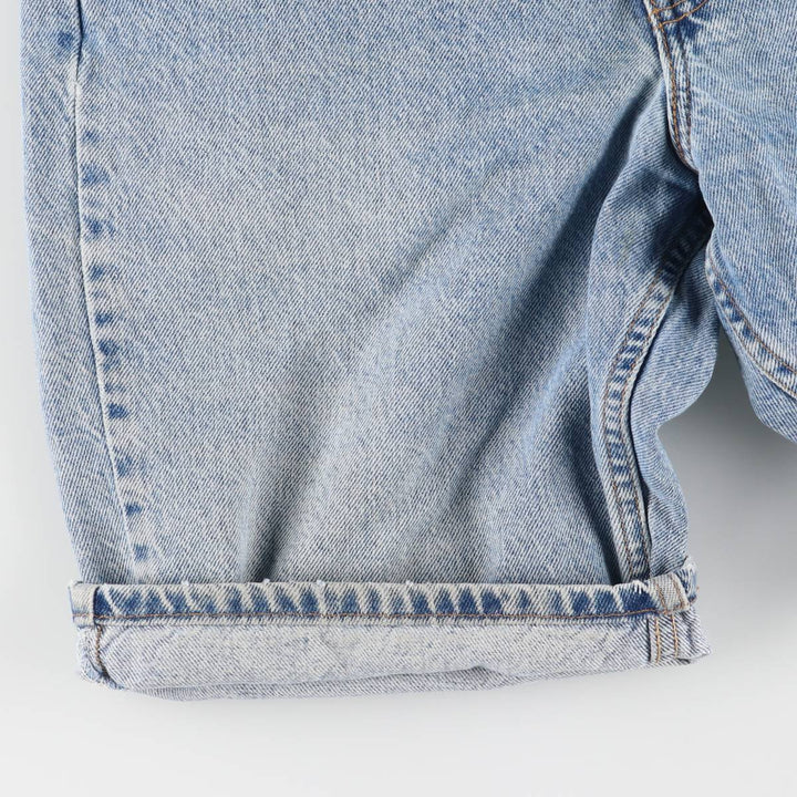 90'S Levi's 550 Relaxed Fit Orange Tab Denim Shorts, Men's, W31, Vintage cotton blue type Vintage Second Hand
