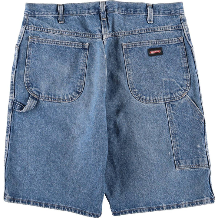 Dickies Relaxed Fit Denim Painter Shorts, Men's, W37 equivalent cotton blue type Vintage Second Hand
