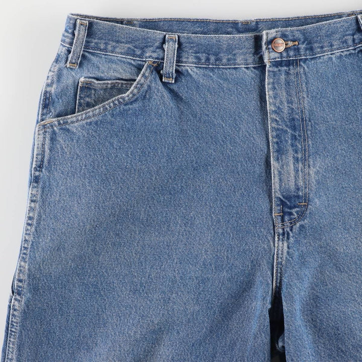 Dickies Relaxed Fit Denim Painter Shorts, Men's, W37 equivalent cotton blue type Vintage Second Hand