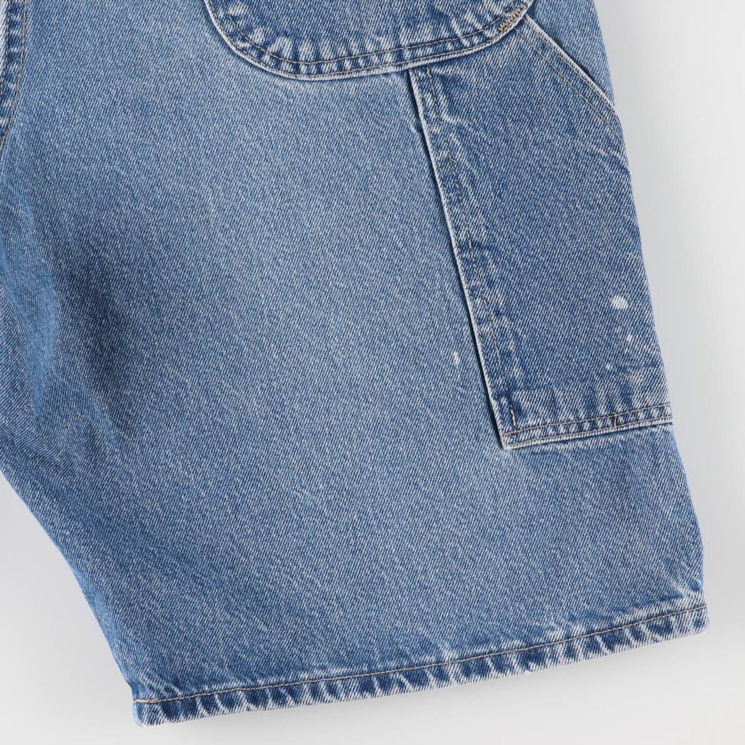 Dickies Relaxed Fit Denim Painter Shorts, Men's, W37 equivalent cotton blue type Vintage Second Hand