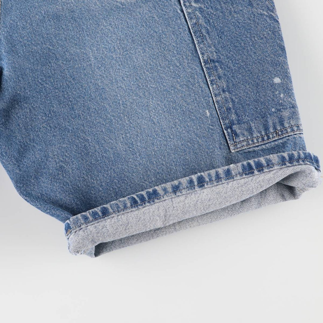 Dickies Relaxed Fit Denim Painter Shorts, Men's, W37 equivalent cotton blue type Vintage Second Hand