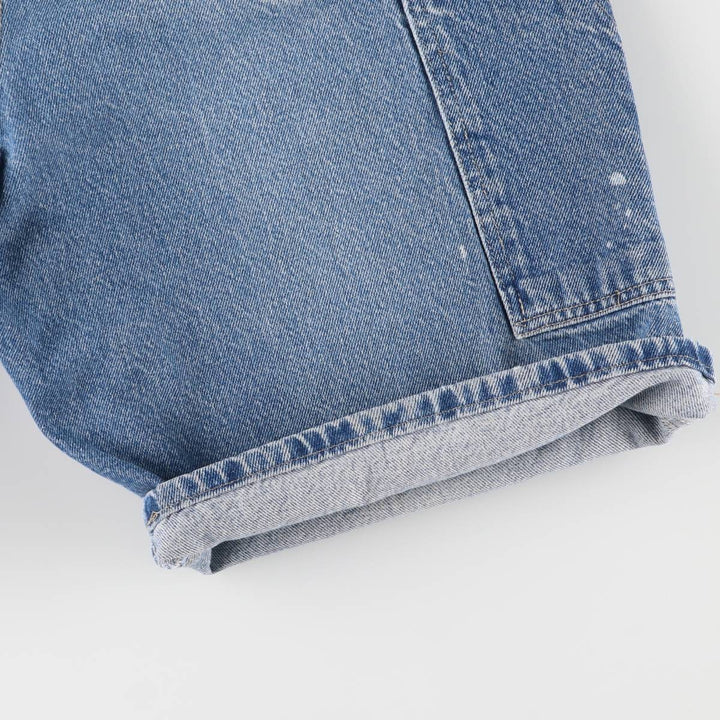 Dickies Relaxed Fit Denim Painter Shorts, Men's, W37 equivalent cotton blue type Vintage Second Hand