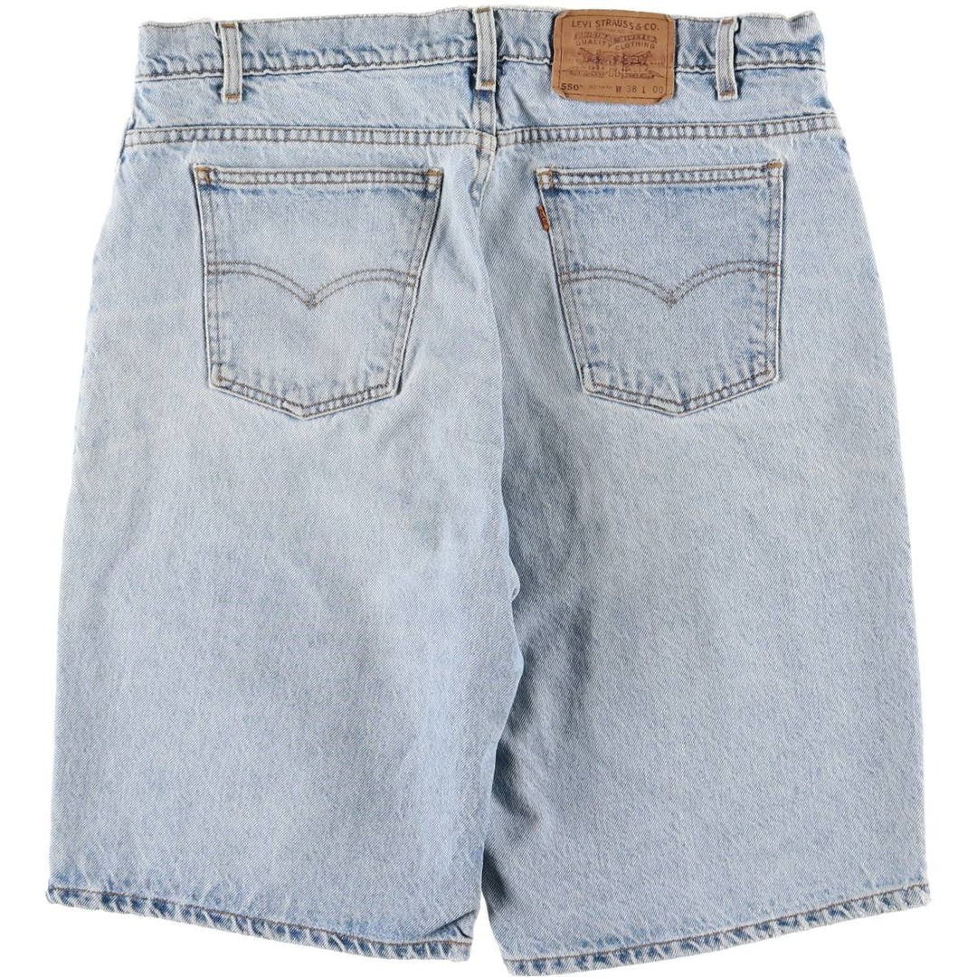 90'S Levi's 550 Relaxed Fit Orange Tab Denim Shorts, Men's, W37, Vintage cotton blue type Vintage Second Hand